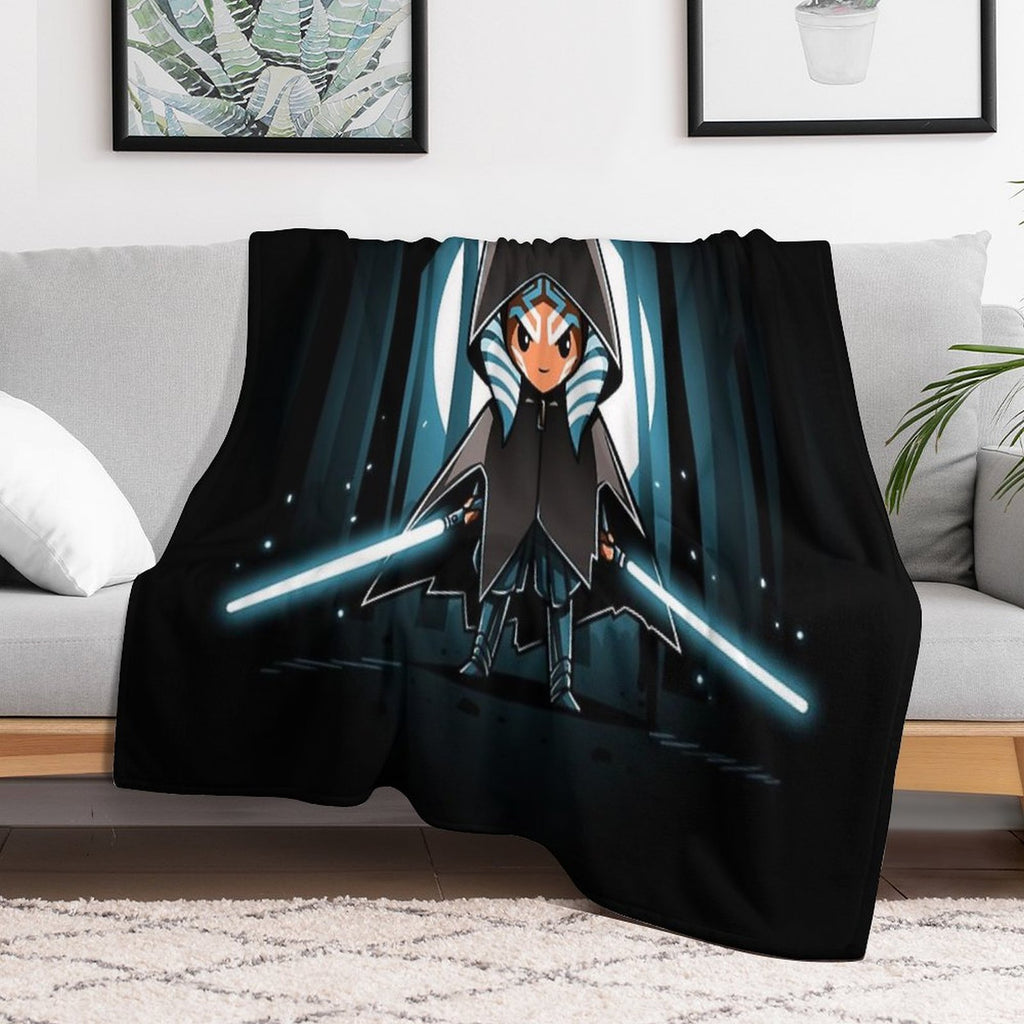 Ahsoka Tano Velvety-soft Throw Blanket