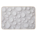 Water Drops, Beads, Rain Drops, Bubbles, White, Clear, Wet, Drenched,  Anti-Trip Bath Mat