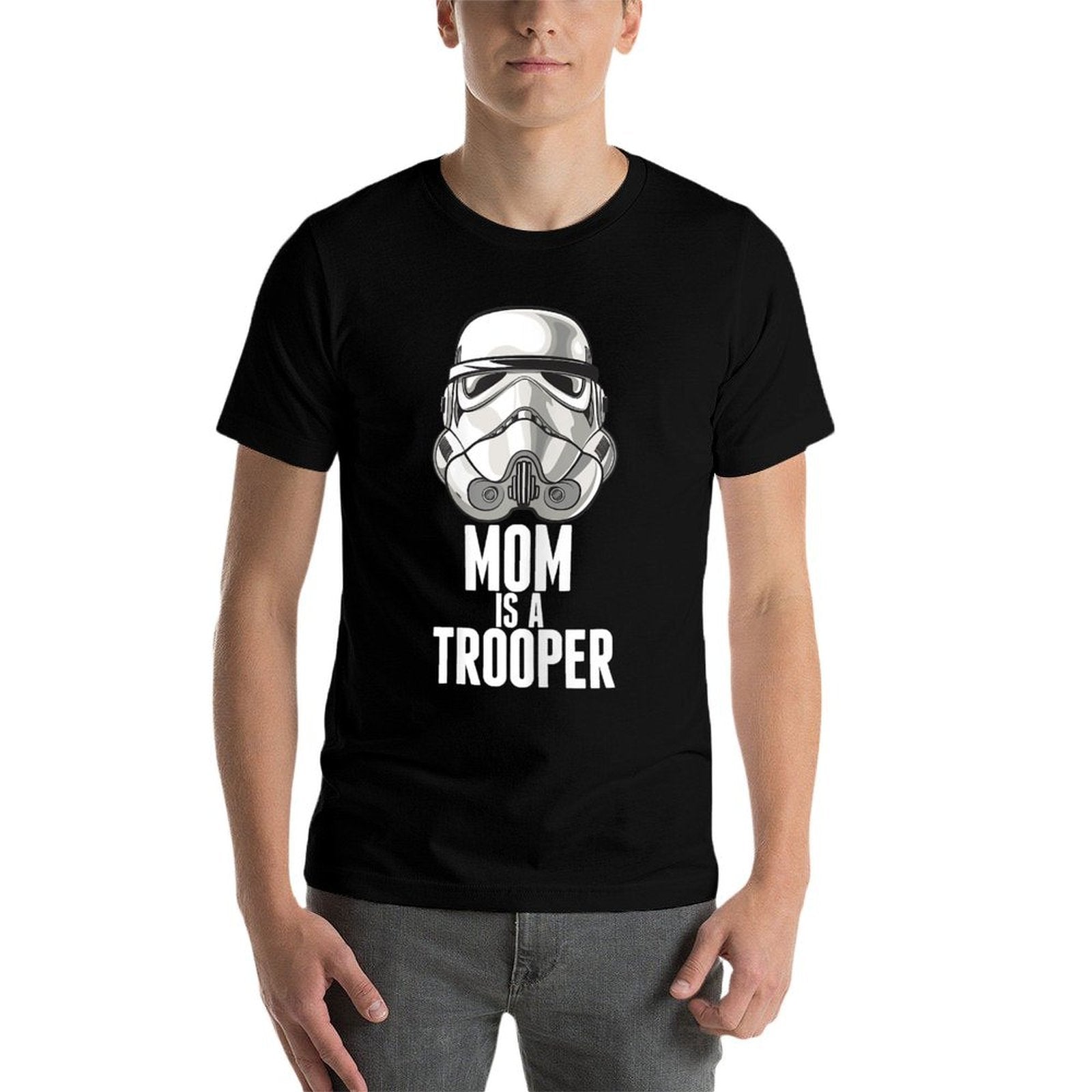Star Wars Stormtrooper Mom Is A Trooper  Fade-proof Color T-Shirt