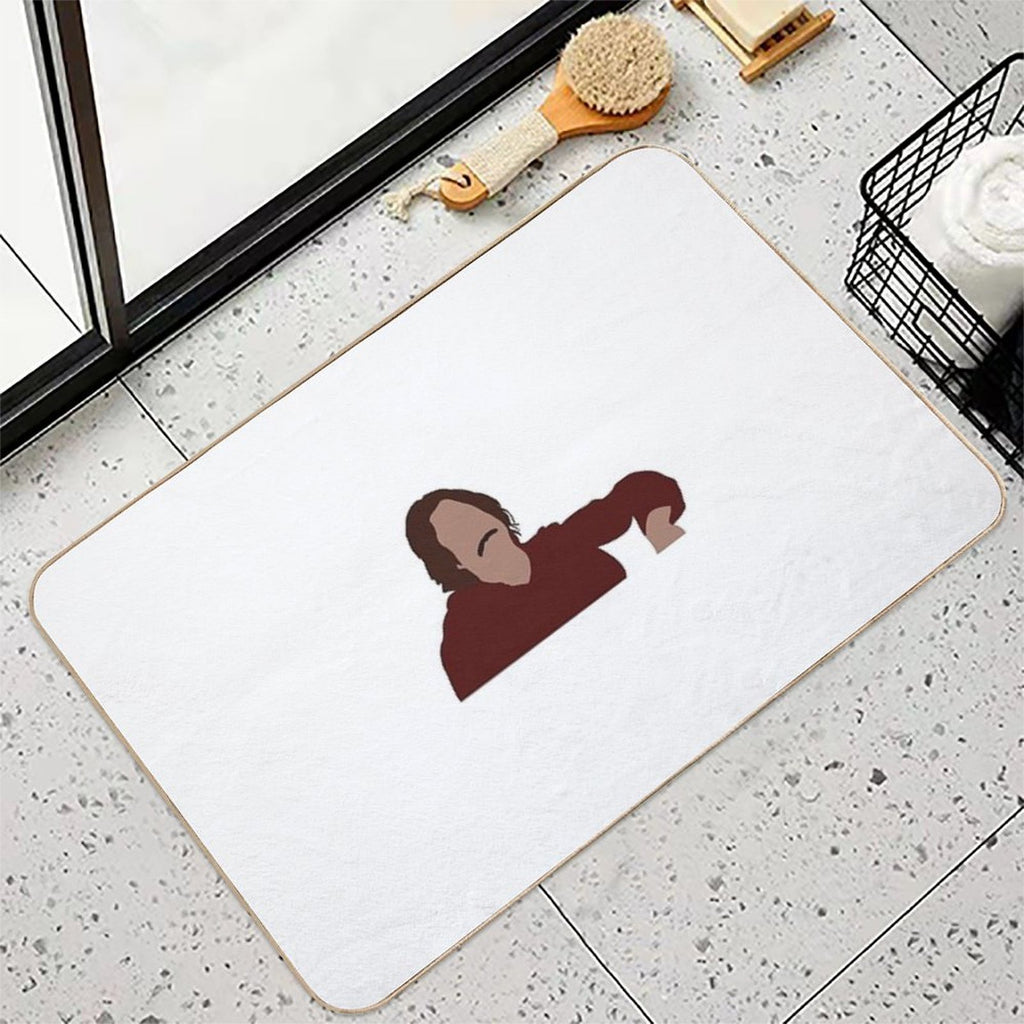 College Nick from New Girl  Dirt-Trapping Bath Mat