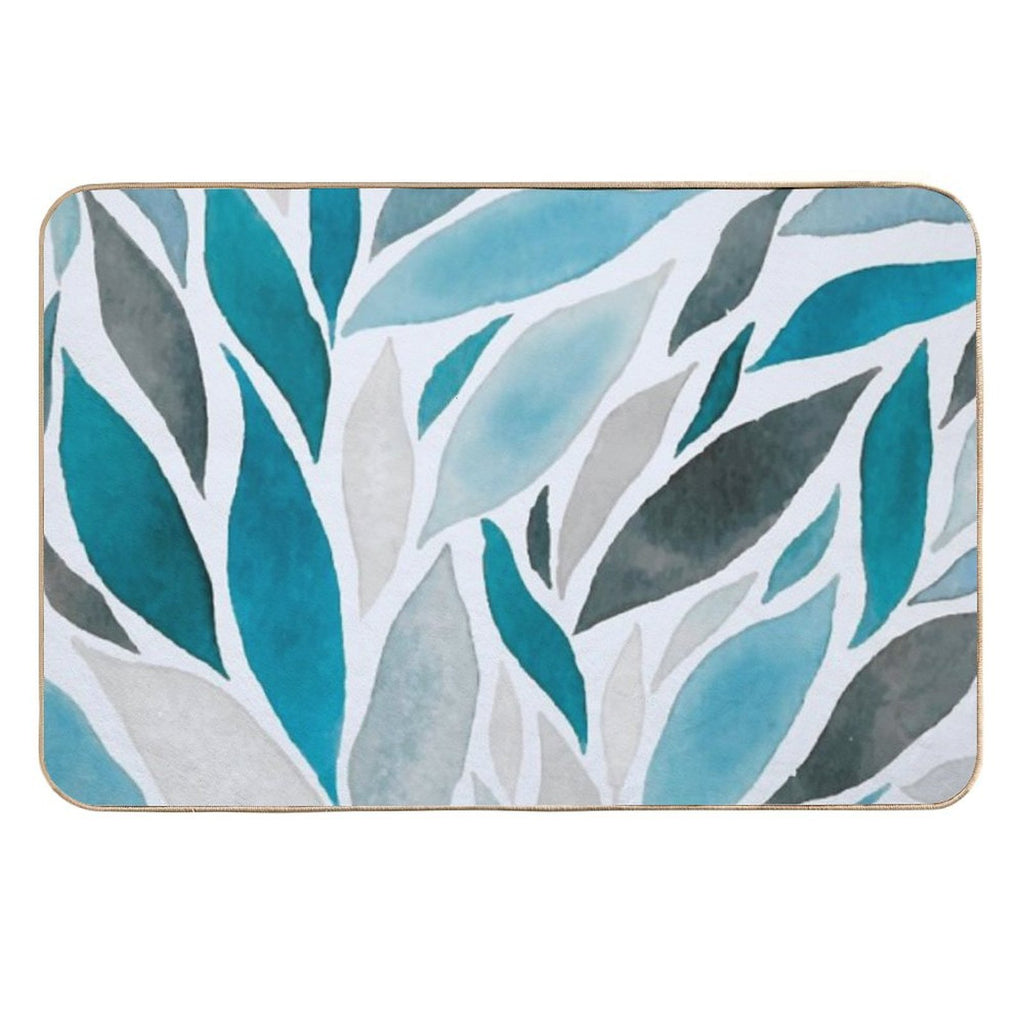 Abstract Leaf  Non-Slip Bath Mat