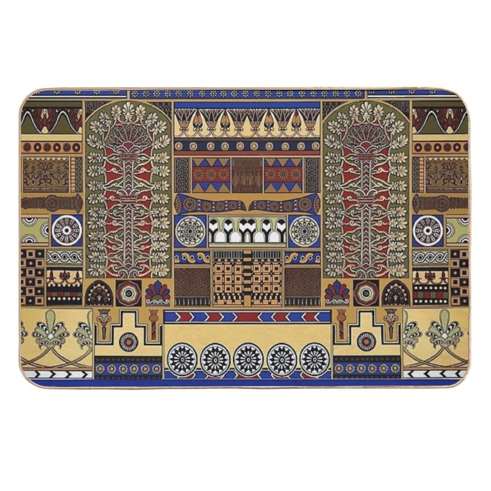 Ancient Assyrian Art  Anti-Trip Bath Mat