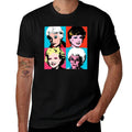 Golden Warhol Girls  Rolled Sleeves T-Shirt