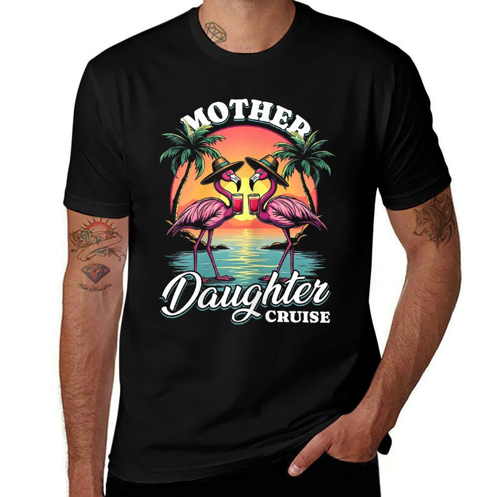 Mother Daughter Cruise Trip Mom Daughter Cruise Vacation  Moisture-wicking T-Shirt