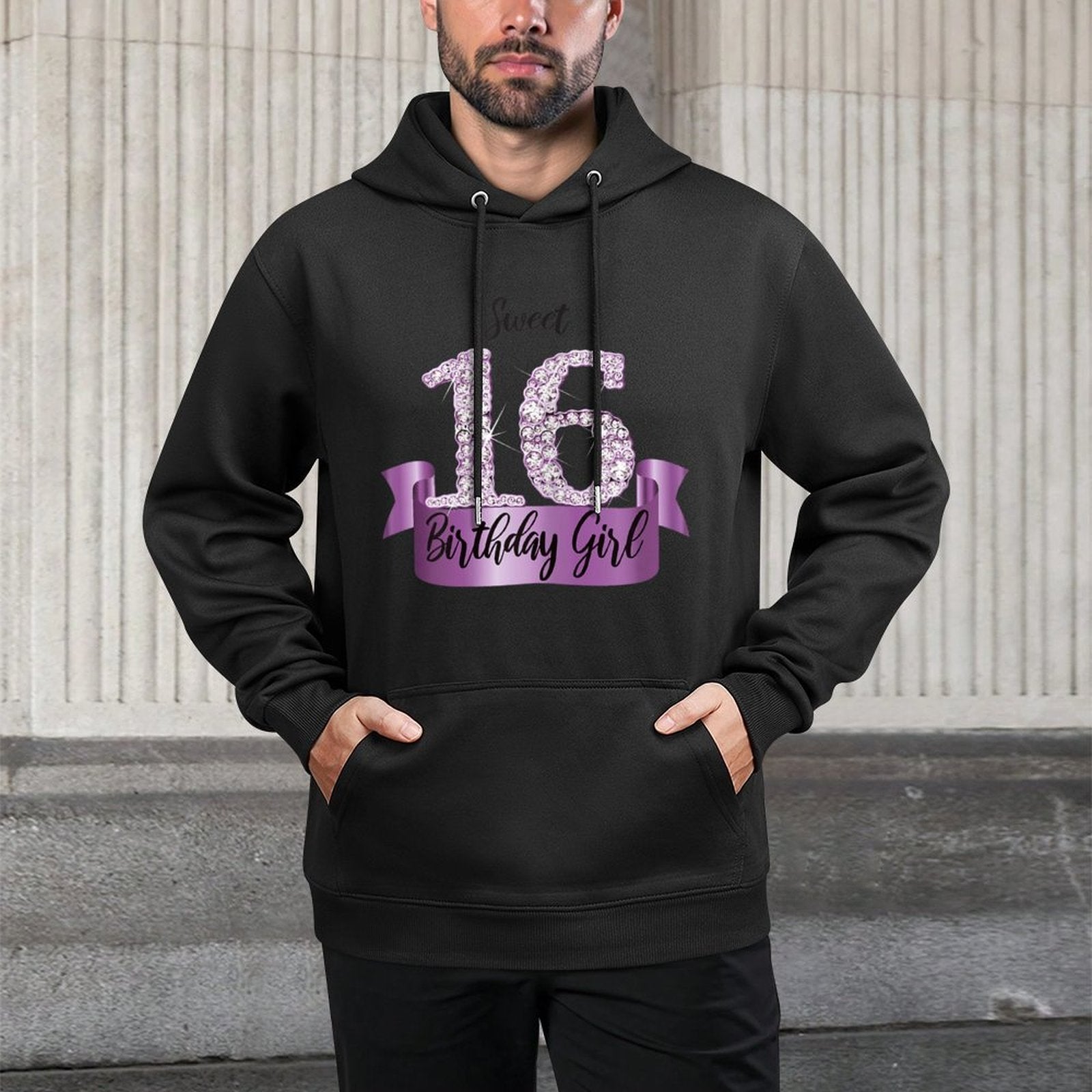 Cute Purple White Sweet 16 Style I 16th Birthday Outfit Pilling-Resistant Hoodie