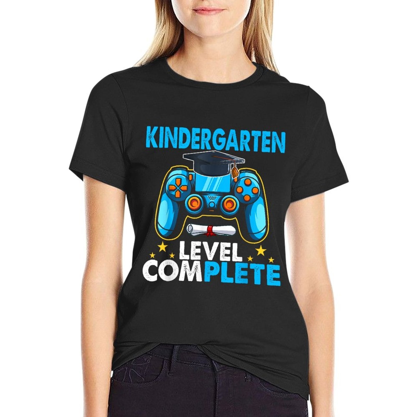 Kindergarten Level Complete Last Day Of School Graduate Boys Comfortable T-Shirt