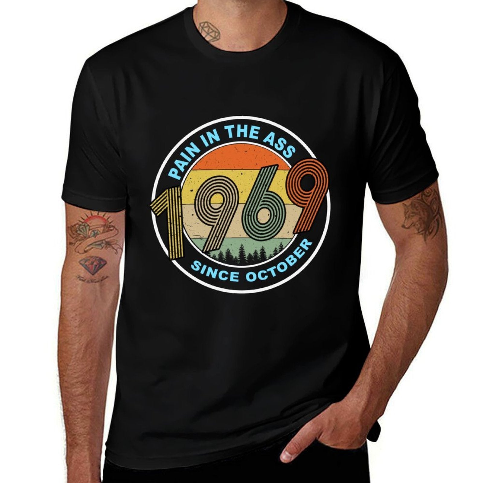 October 1969 50th Birthday  Vintage 1969 Birthday  Versatile T-Shirt