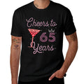 Cheers To 65 Years 65th Birthday 65 Years Old Bday  Moisture-wicking T-Shirt