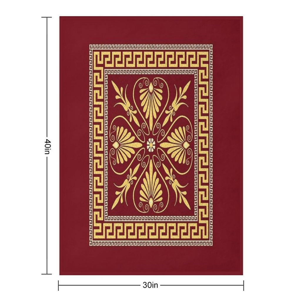 Greek Ornament (Meander) Multi-functional Throw Blanket