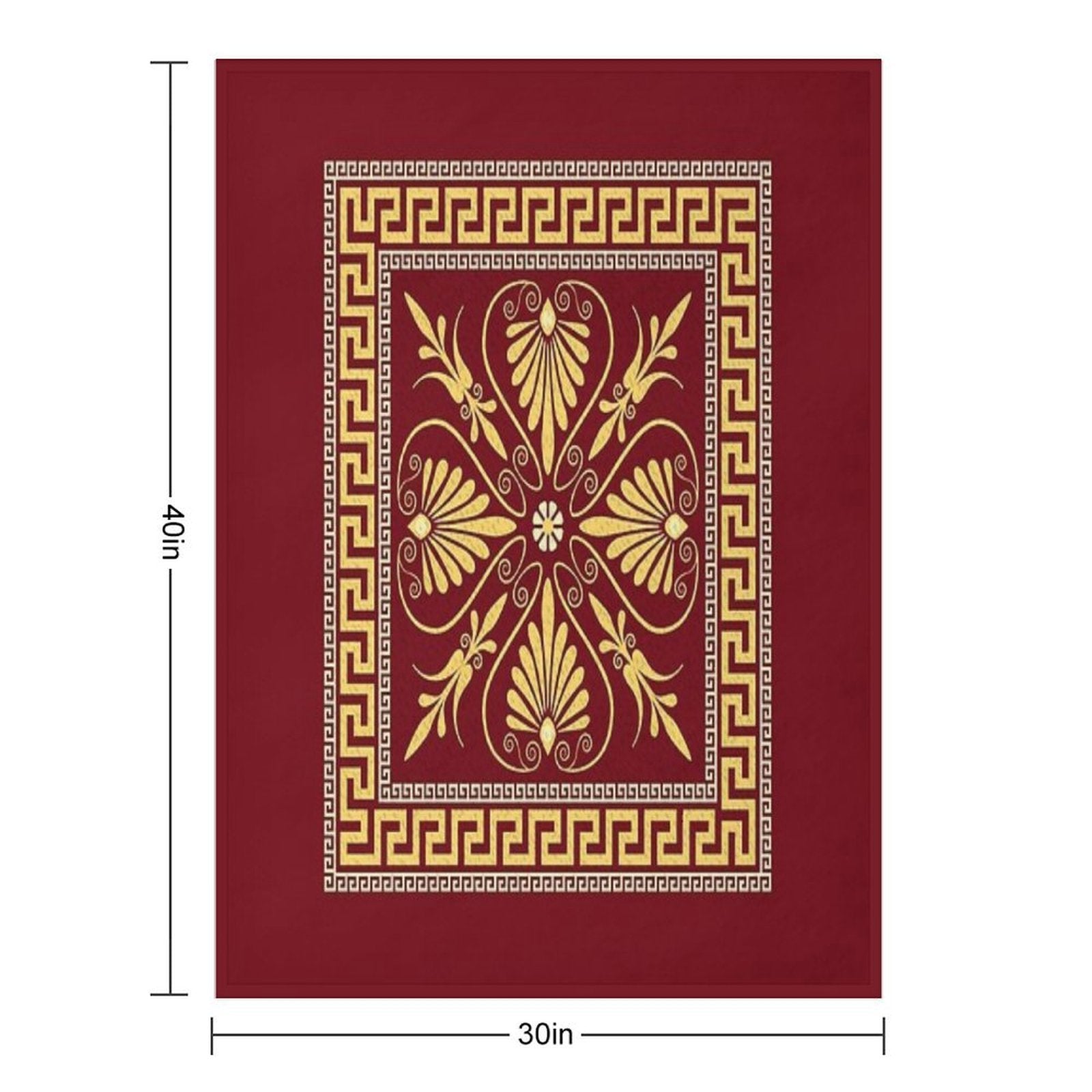 Greek Ornament (Meander) Multi-functional Throw Blanket