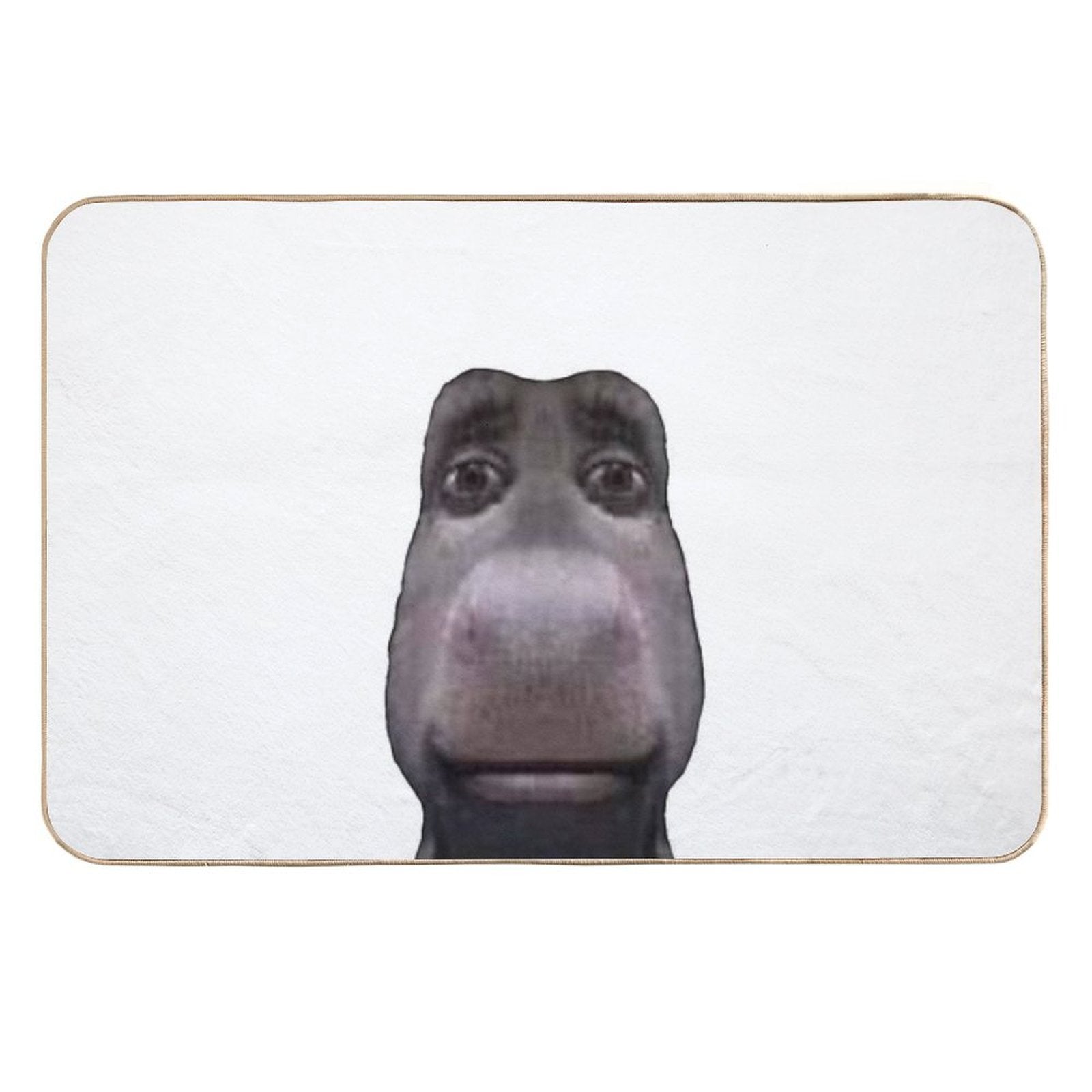 Donkey Stares Into Your Soul  Absorbent Bath Mat