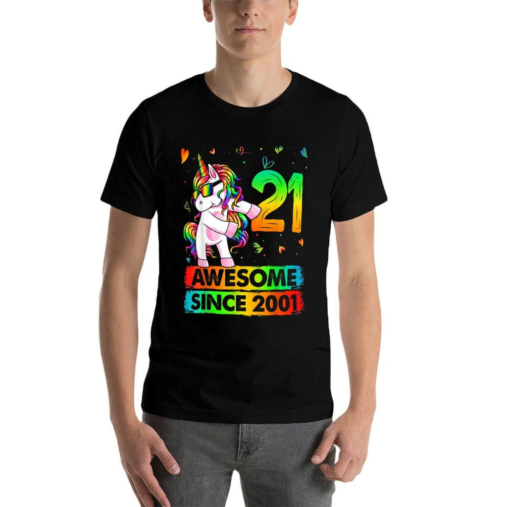 21 Year Old Unicorn Flossing 21st Birthday Unicorn Party  Affordable Price T-Shirt