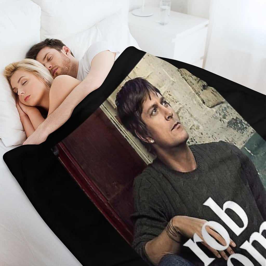Rob Thomas Singer Music Band Classic Plush Throw Blanket