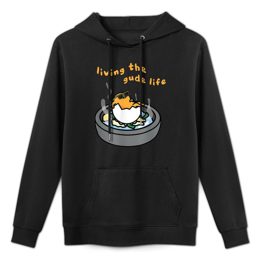 Living The Gude Life Ramen Featuring Gudetama Medium-Weight Fabric Hoodie