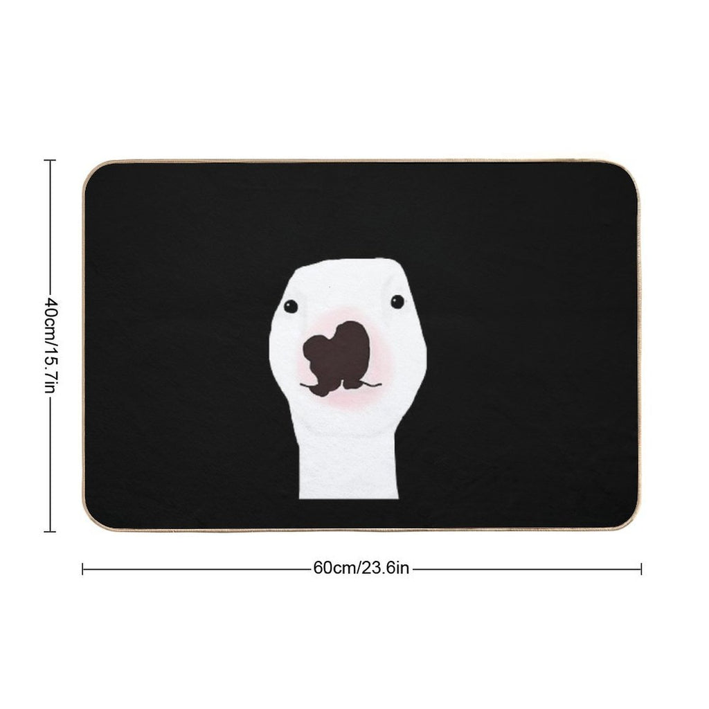 Walter The Bull Terrier  Odorless Bath Mat