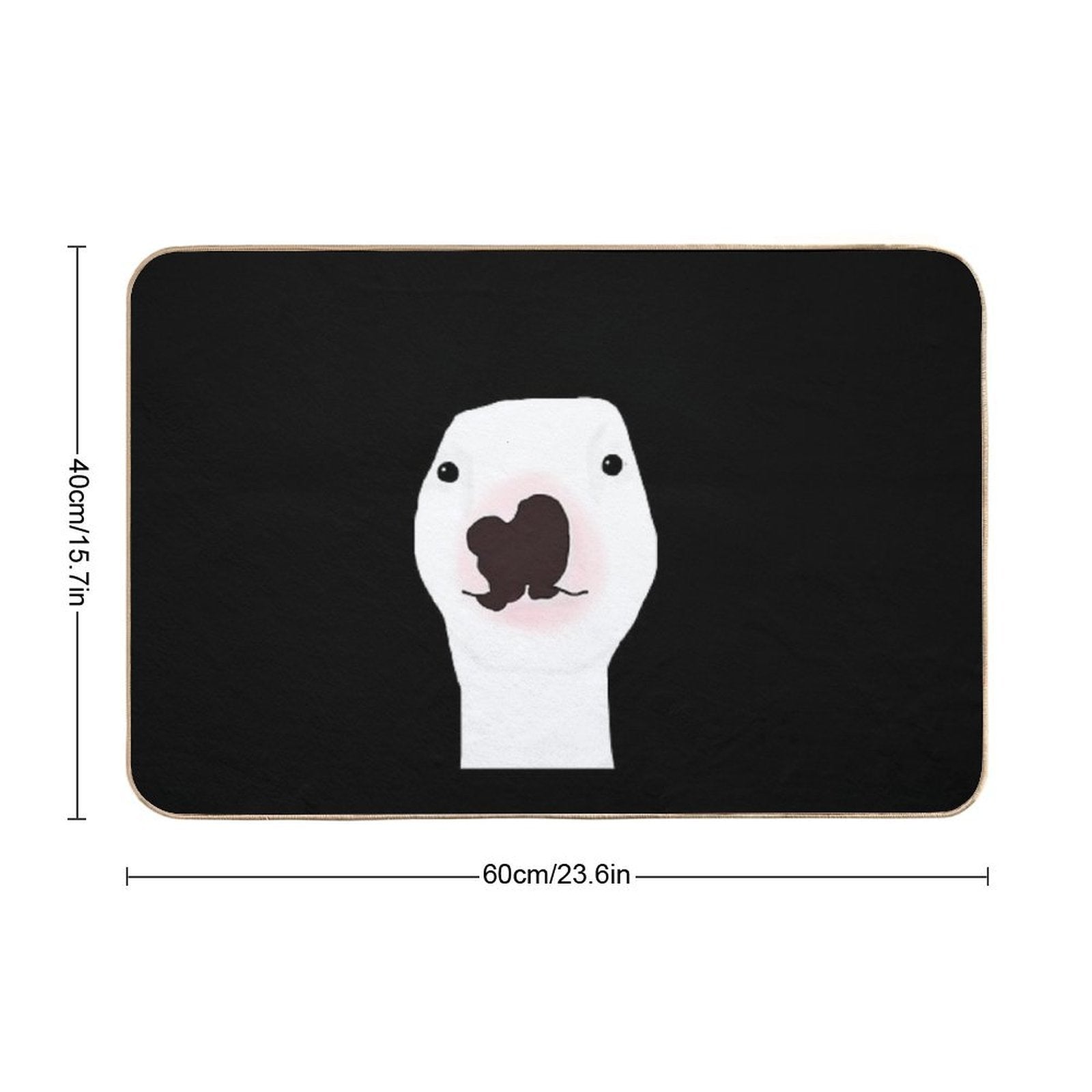 Walter The Bull Terrier  Odorless Bath Mat