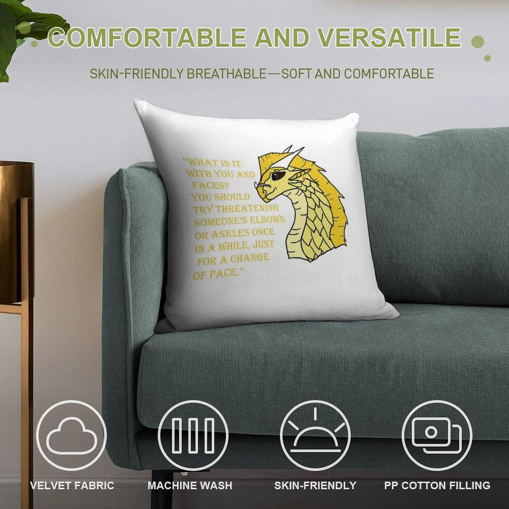 Qibli Quote [OUTDATED!! SEE DESCRIPTION!!] Soft Washable Throw Pillow