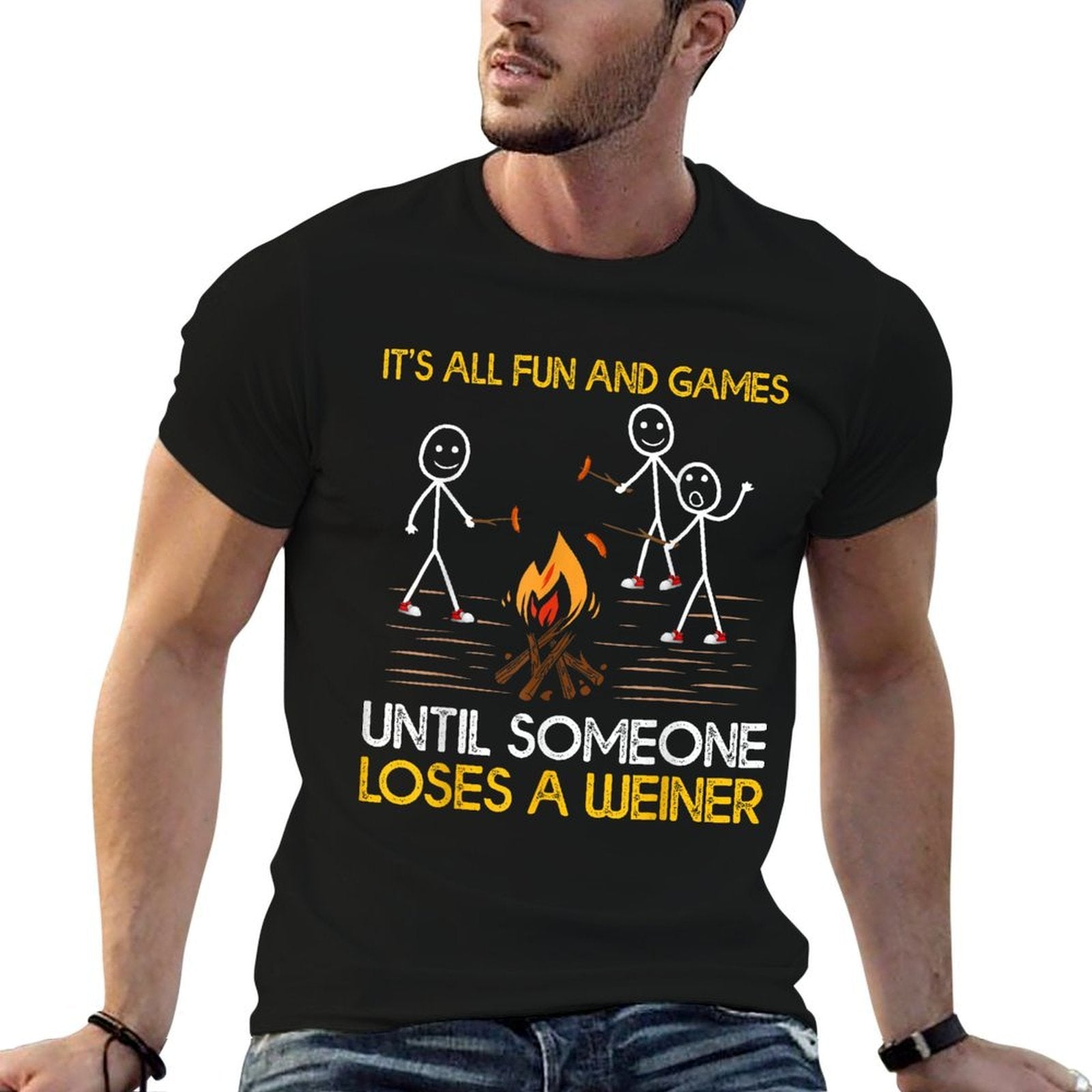 Funny Its All Fun And Games Until Someone Loses A Weiner  Breathable T-Shirt