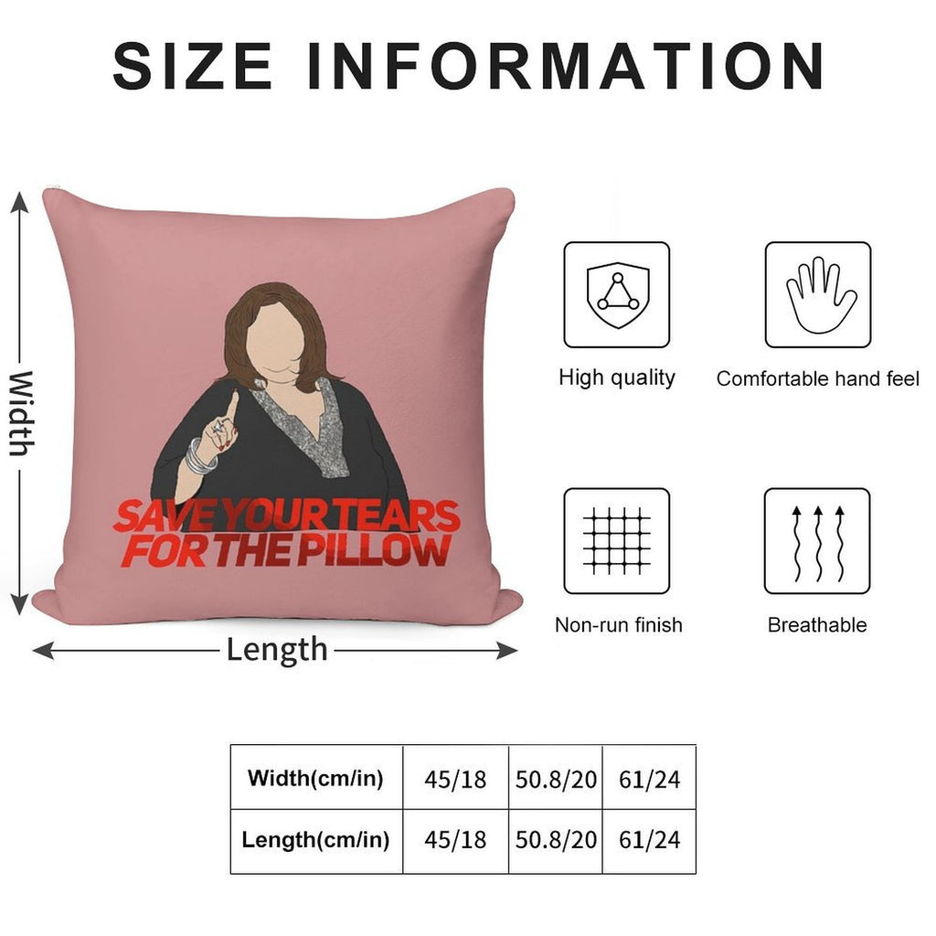 No Crybabies Soft Shrink-Resistant Throw Pillow