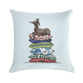 Princess On The Pea - Greyhound - Galgo - Whippet - Italian Greyhound Soft Fade-Resistant Throw Pillow