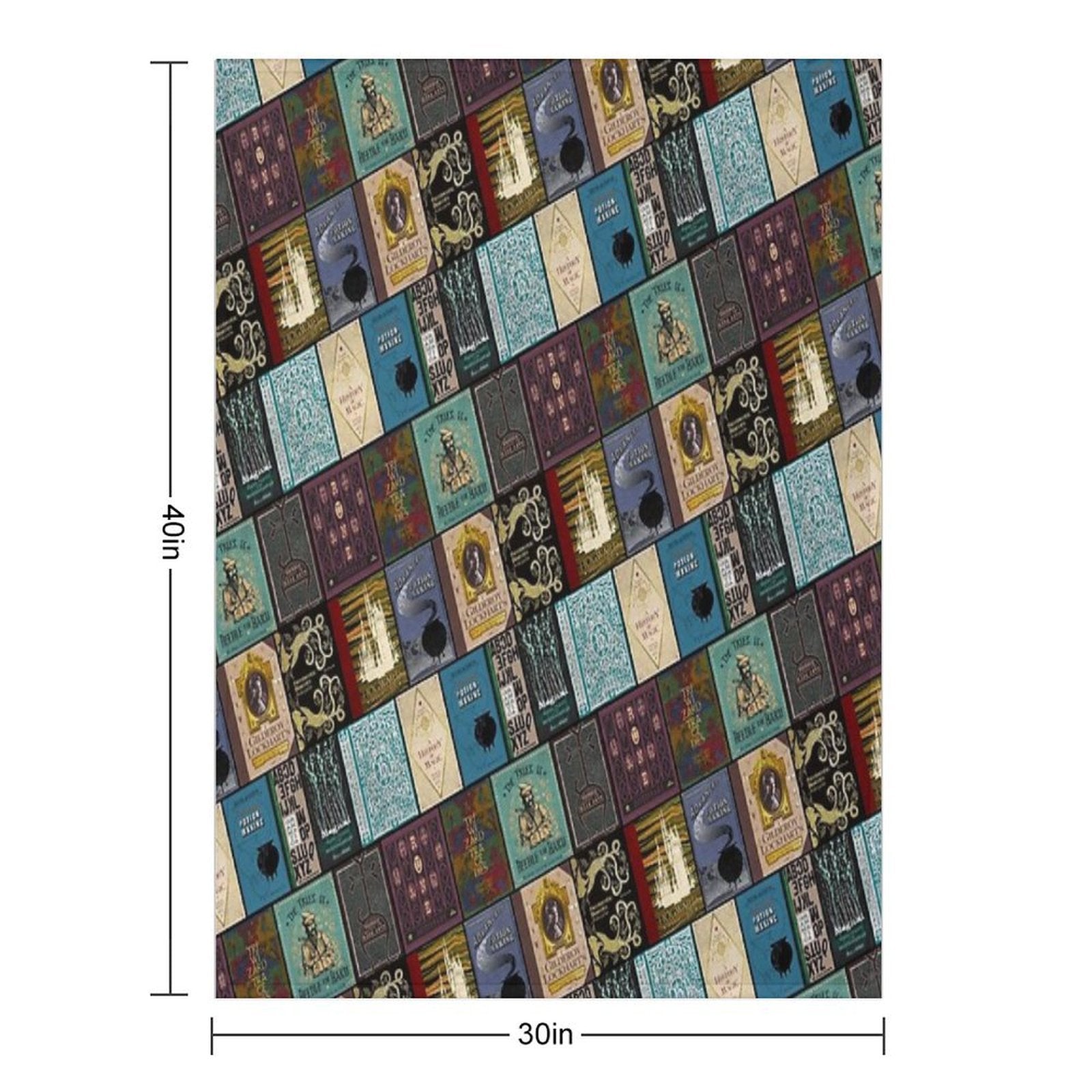 Wizarding Books Anti-pilling Throw Blanket