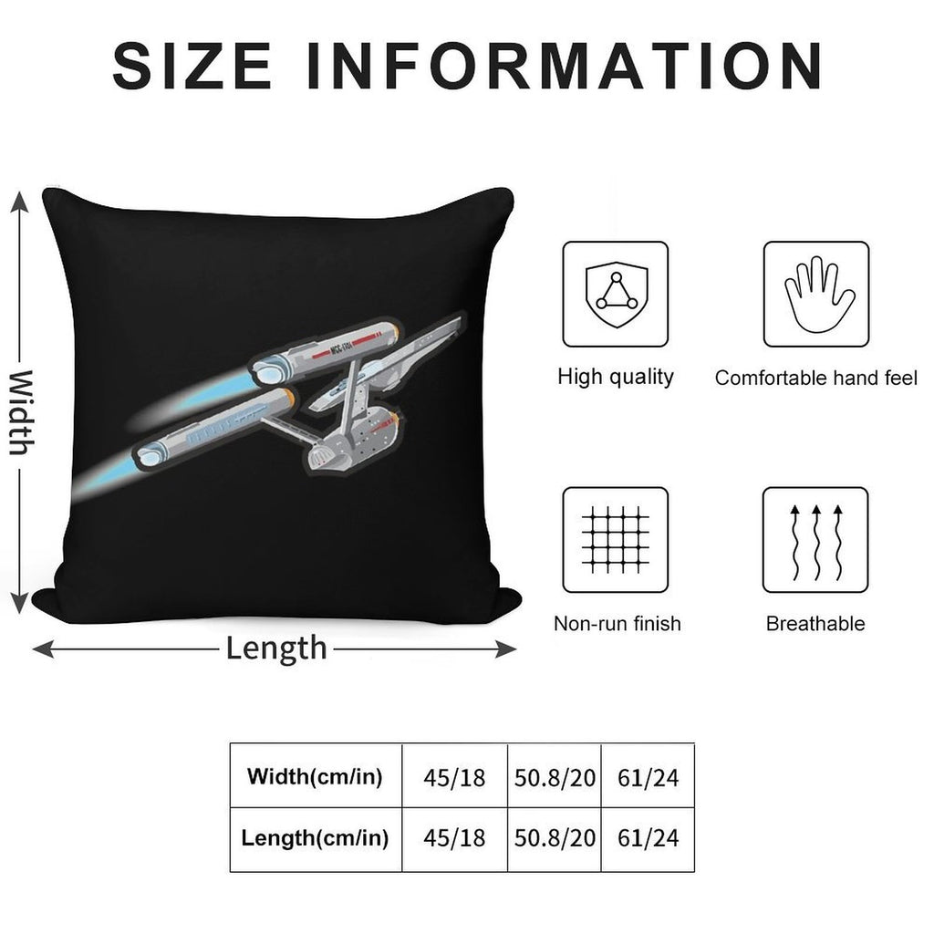 Enterprise Classic Soft Easy Maintenance Throw Pillow