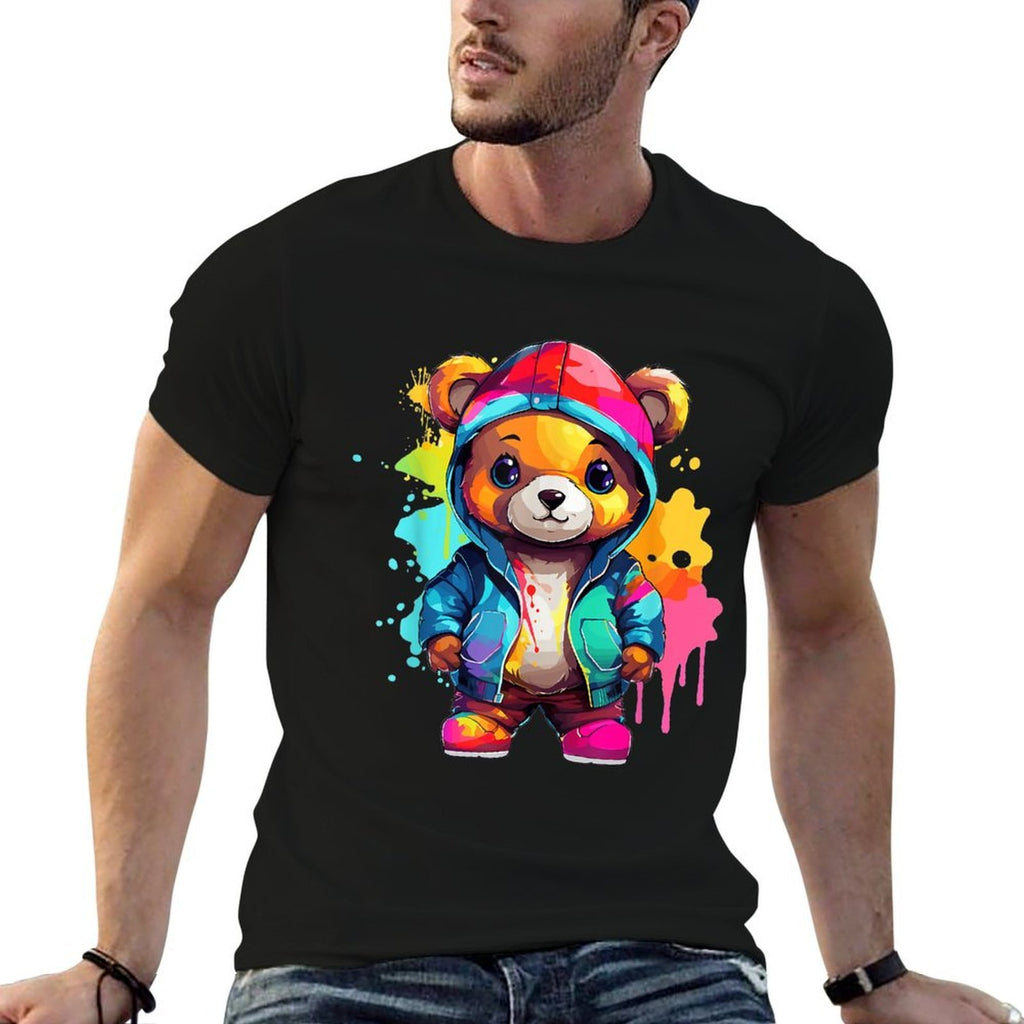 Colorful Teddy Bear  Odor-resistant T-Shirt
