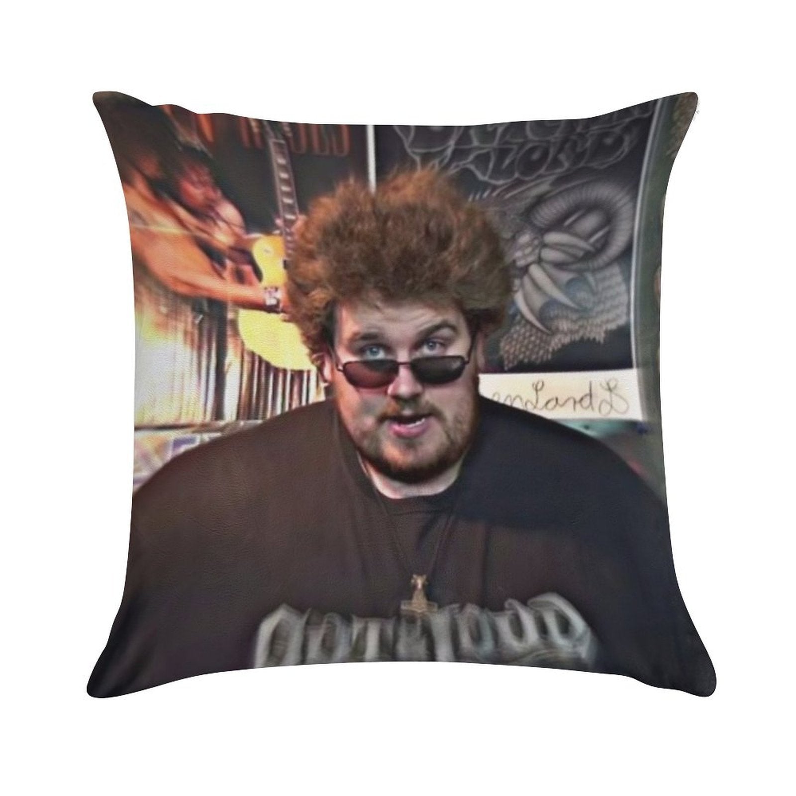 Drachenlord Rainer Winkler Soft Shrink-Resistant Throw Pillow
