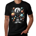 Six 6 Year Old Astronauts 6th Birthday Boys Girls Space Geek  High-quality Stitching T-Shirt
