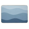Blue Waves  Repositionable Bath Mat