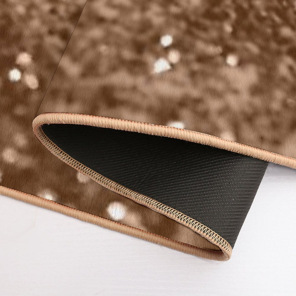 Gold Brown Glam #2 (Photo of Glitter Only - Not Reflective)  Pet-Safe Bath Mat