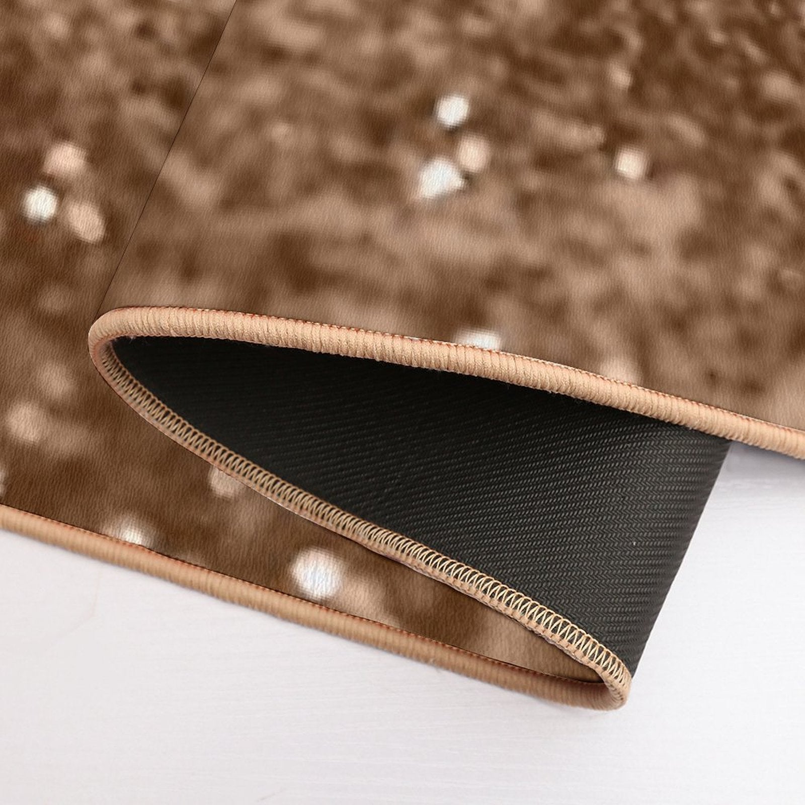 Gold Brown Glam #2 (Photo of Glitter Only - Not Reflective)  Pet-Safe Bath Mat