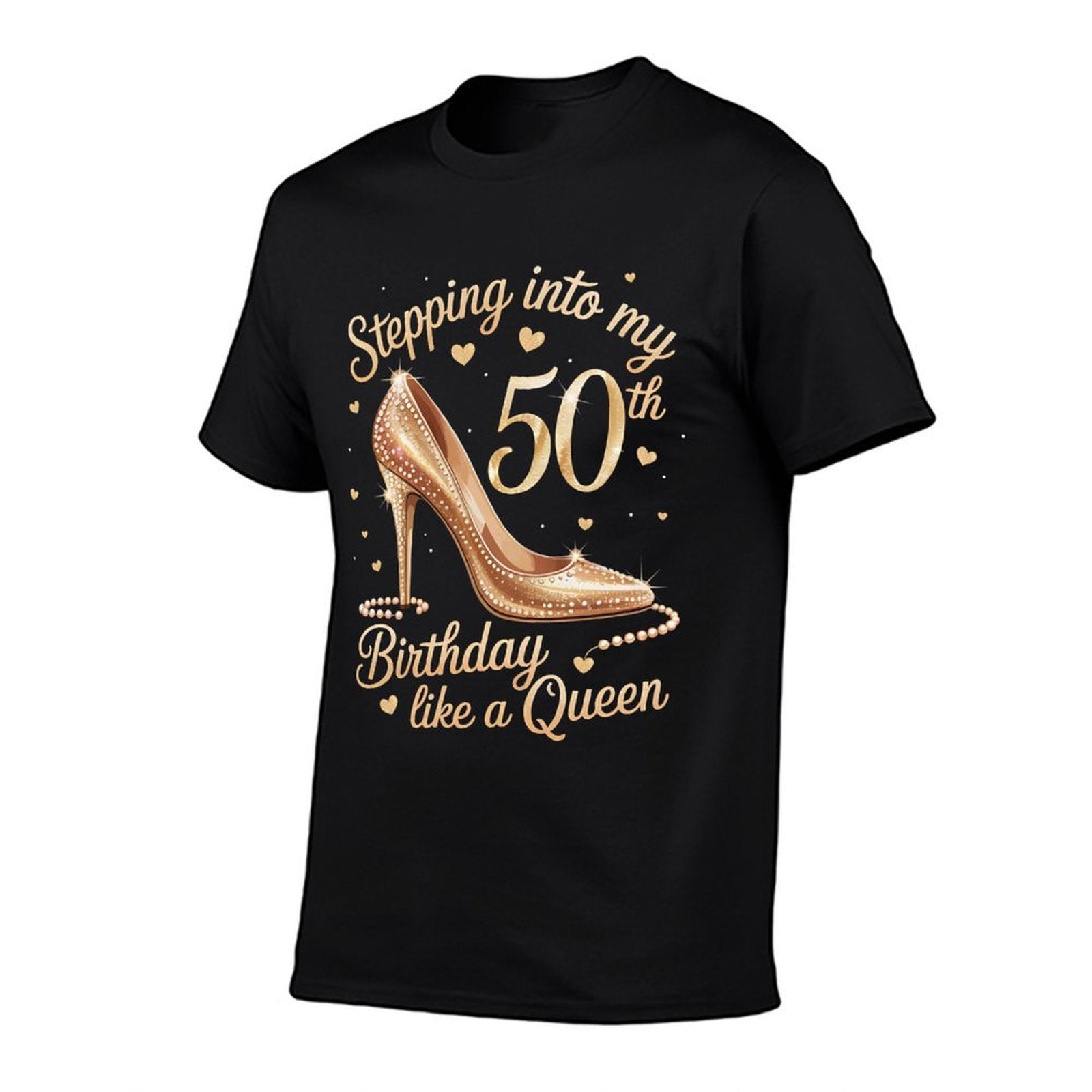 50 Year Old Gifts High Heels Stepping Into My 50th Birthday  Soft T-Shirt