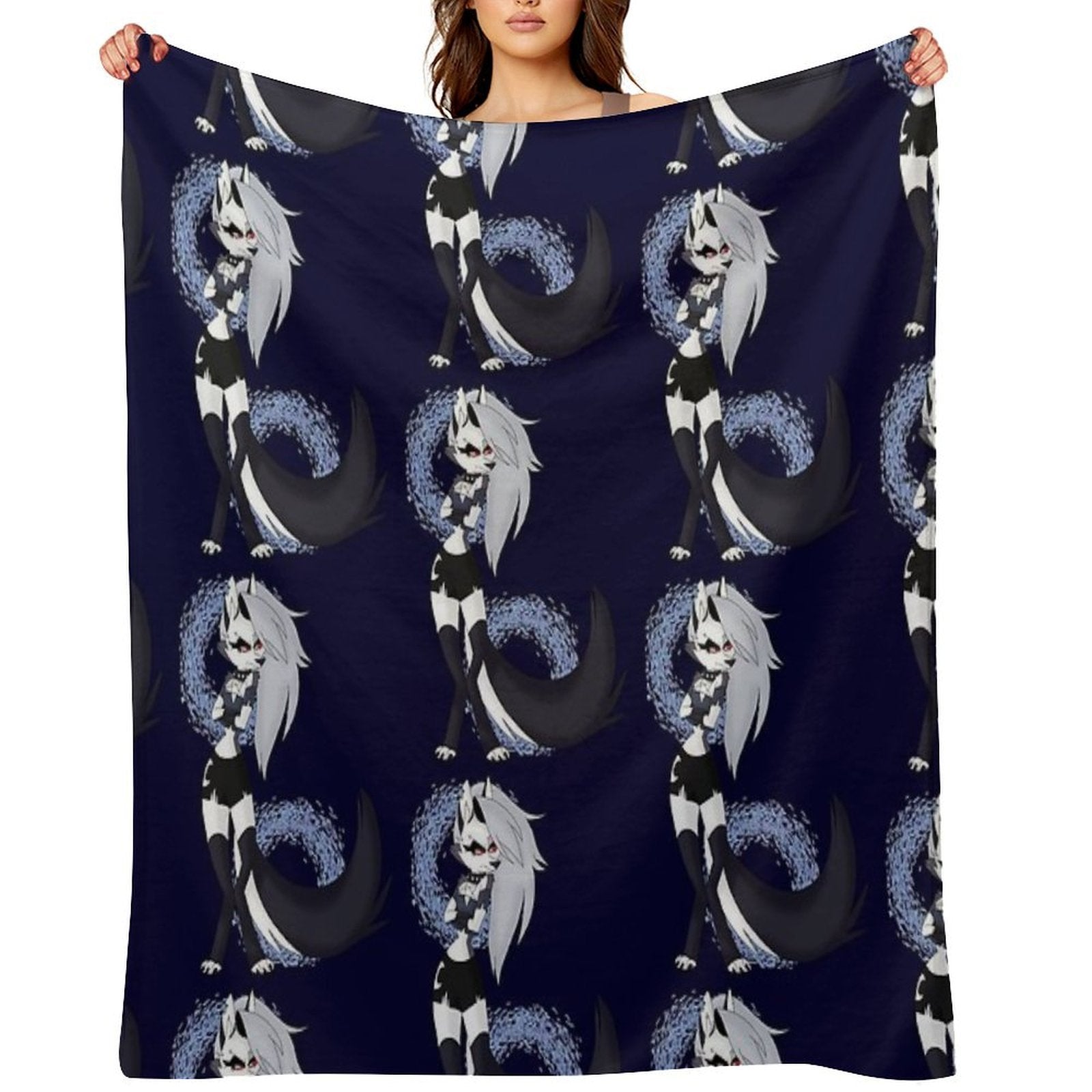 Loona from Helluva Boss Shrink-resistant Throw Blanket