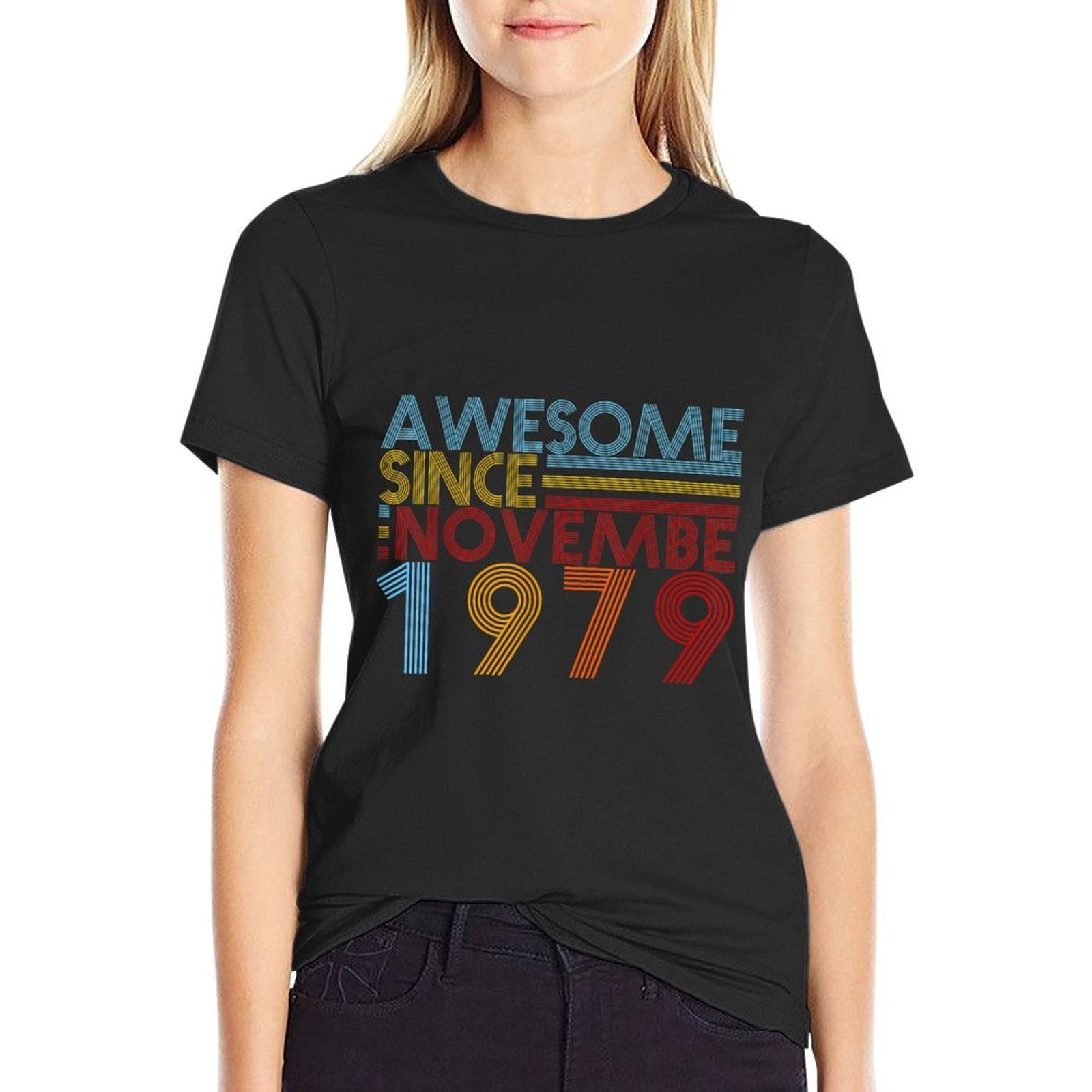 Nov 1979 40 Years Old 40th Birthday Gift For Men Women Kid  Vintage-inspired T-Shirt