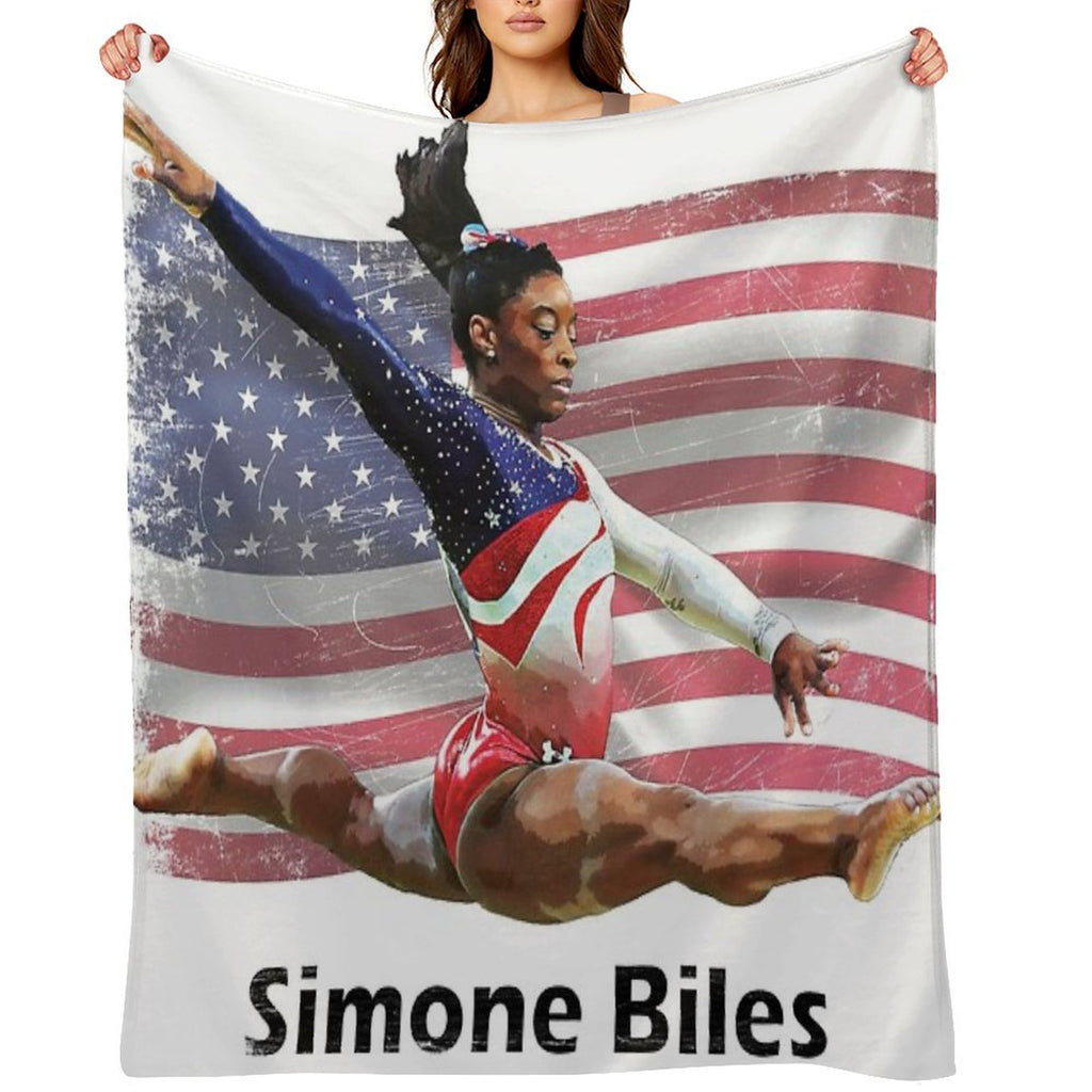 Simone Biles Versatility Throw Blanket