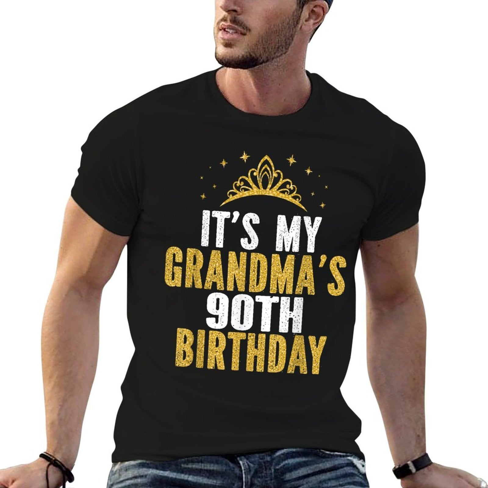 It's My Grandma's 90th Birthday 90 Years Old Women  Eco-friendly Material T-Shirt