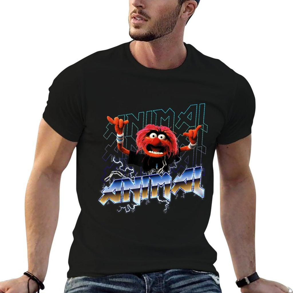 Disney The Muppets Animal Vintage Rock Metal Poster  Lightweight T-Shirt