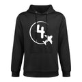 Kids Four 4 Year Old Birthday Airplane Shirt. Boy 4th Birthday Shape Retention Hoodie
