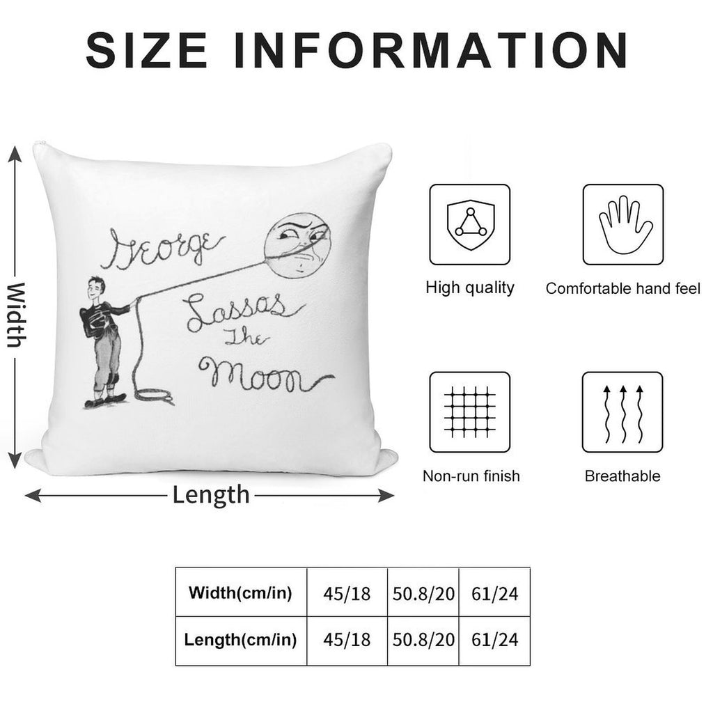 Moon Capture Soft Durable Construction Throw Pillow