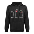 Rock Paper Scissors Hand Game Meme Animal Paw Cat for Men Women Girls Kids Casual Wear Hoodie