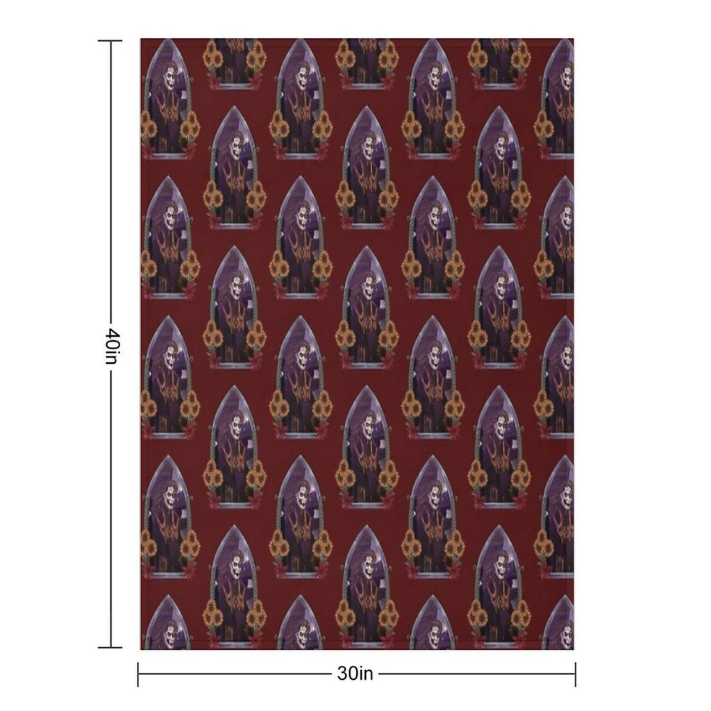 Copia Flowers Robe Window All-season Throw Blanket