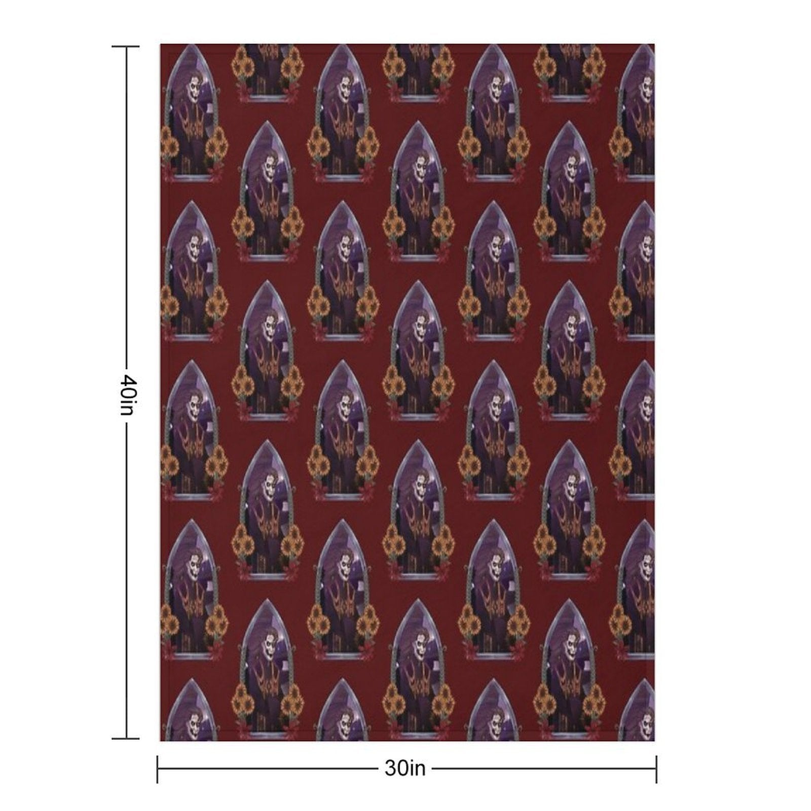 Copia Flowers Robe Window All-season Throw Blanket