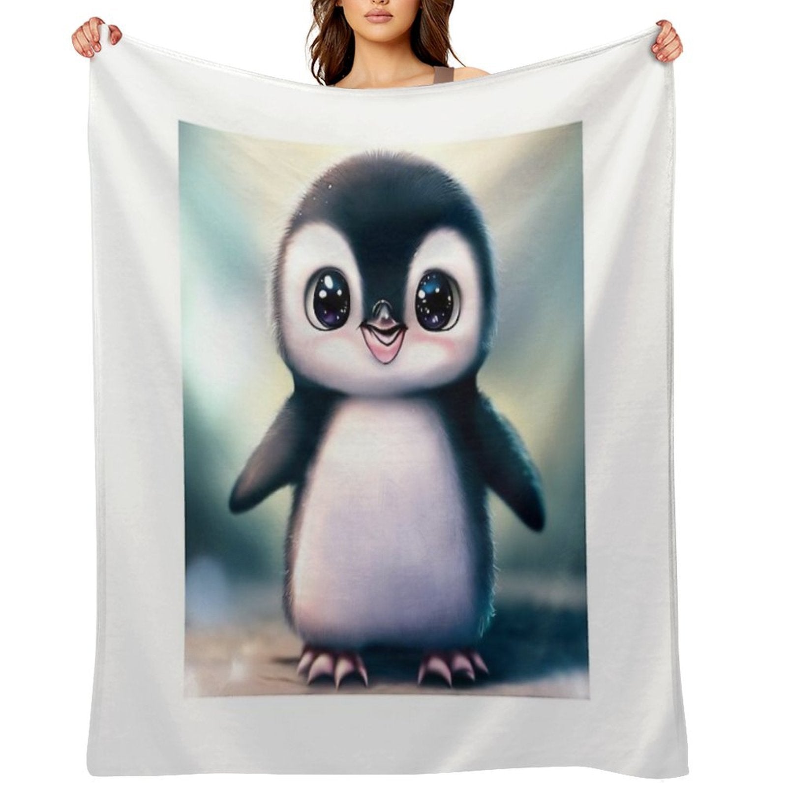 Cute Penguin - Cute Baby Animals Wrinkle-free Throw Blanket