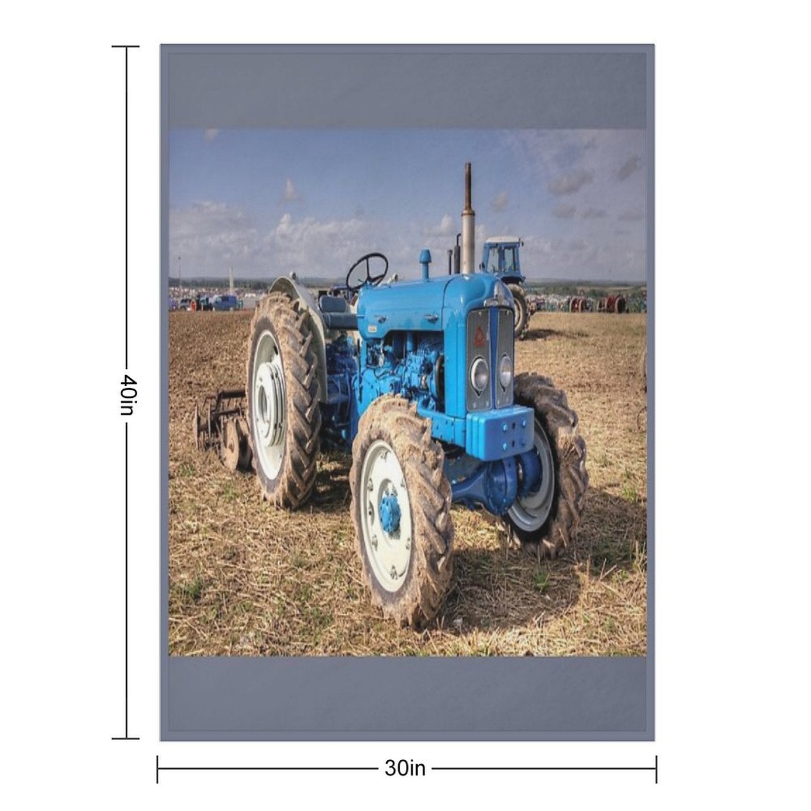 Roadless Tractor Gift-ready Throw Blanket