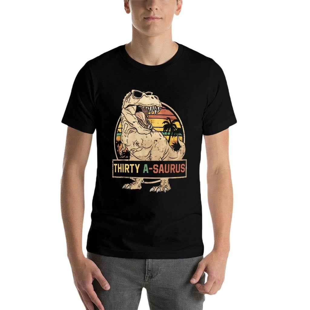 Thirty A Saurus Birthday T Rex 30 Year Old Dino 30th Dino  Classic T-Shirt