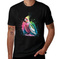Cockatiel Men Woman Colorful Watercolor Cockatiel  Oversized Silhouette T-Shirt