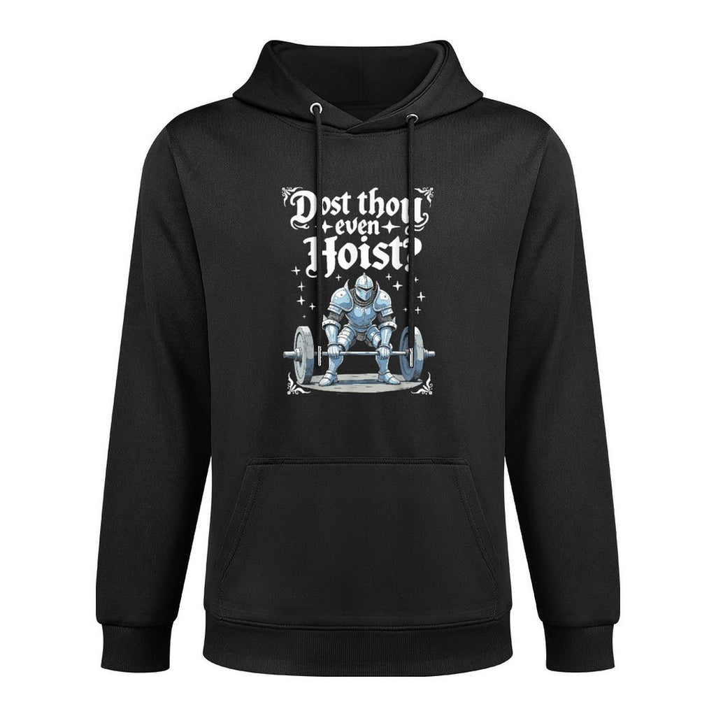 Dost Thou Even Hoist Funny Medieval Gym Meme Workout Relaxed Fit Hoodie