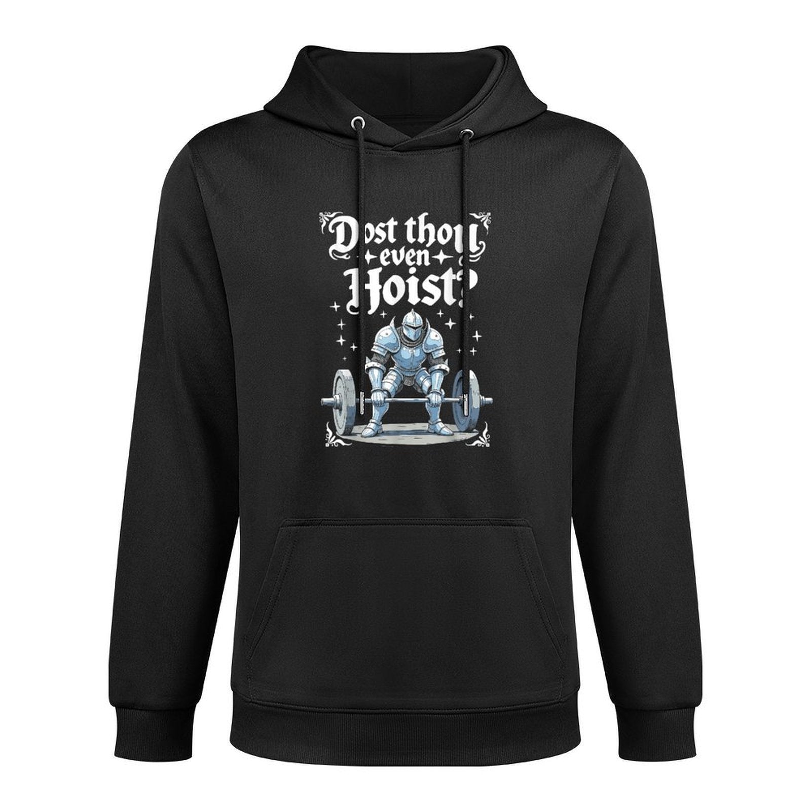 Dost Thou Even Hoist Funny Medieval Gym Meme Workout Relaxed Fit Hoodie