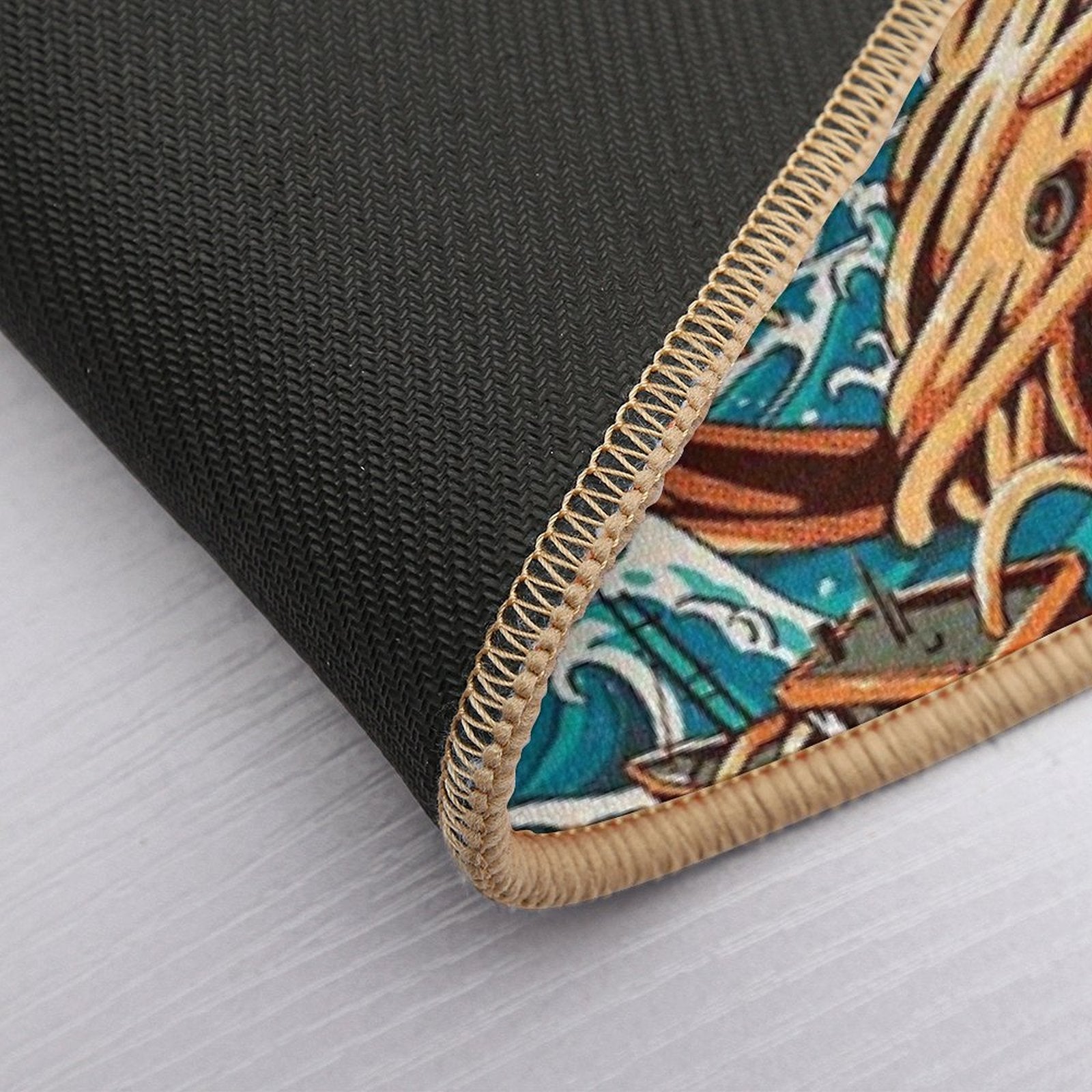 Great Ramen Dragon Off Kanagawa  Non-Slip Bath Mat